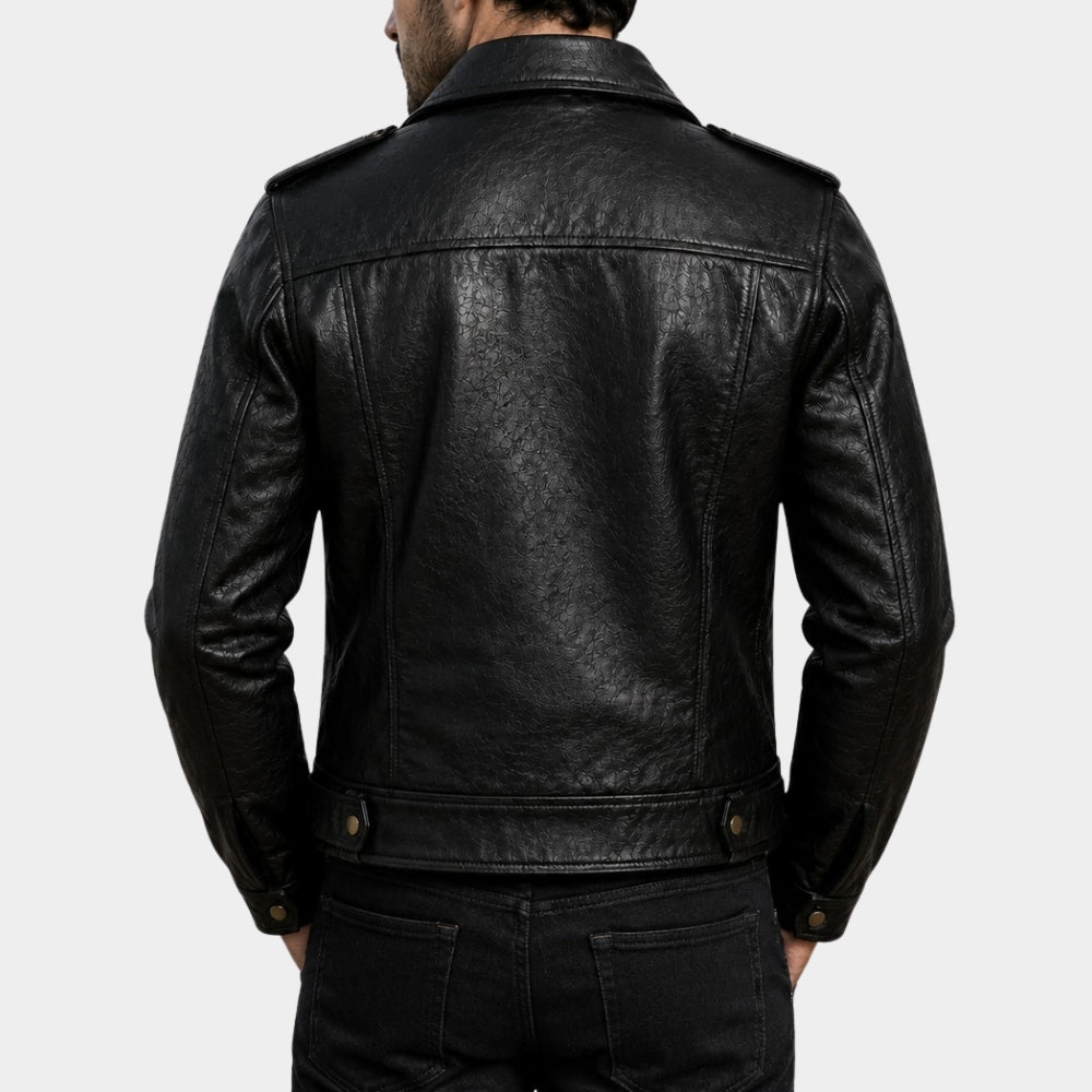 Camp Rock 3 Joe Jonas Black Leather Biker Jacket
