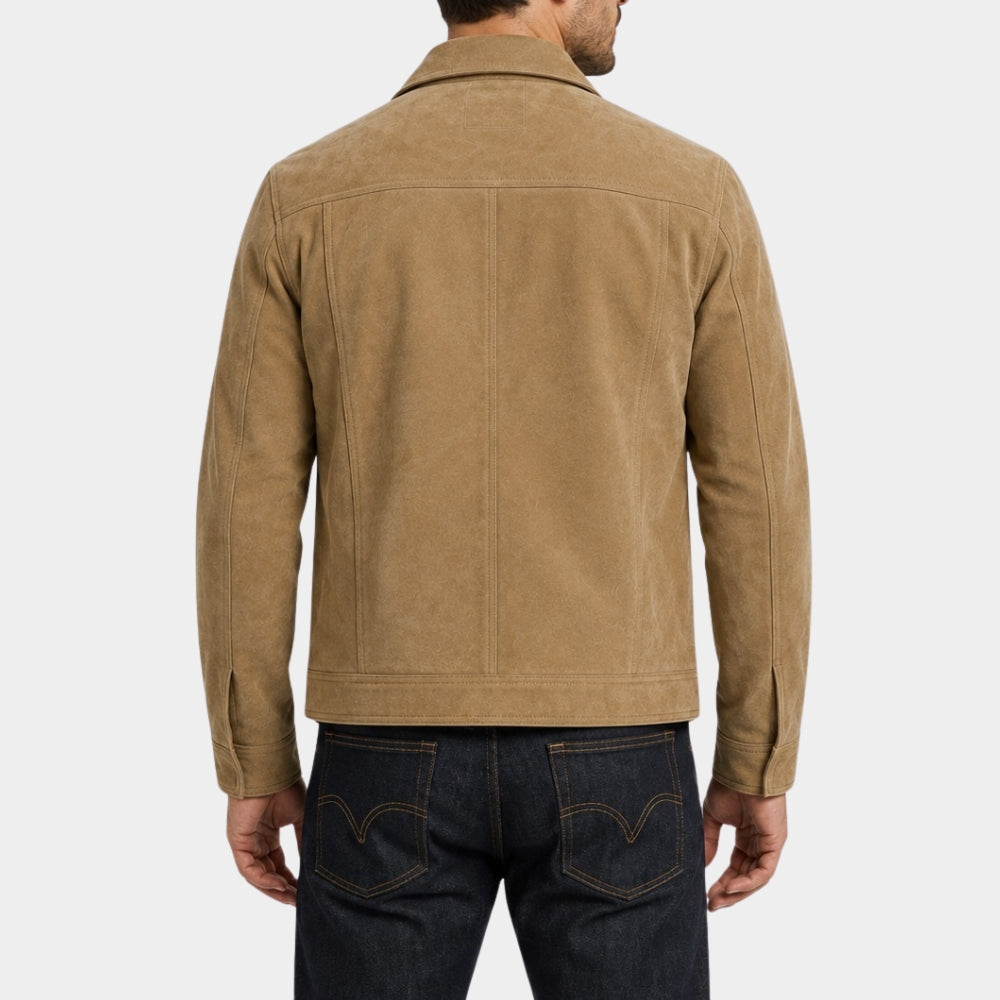 Camp Rock 3 Nick Jonas Tan Suede Jacket