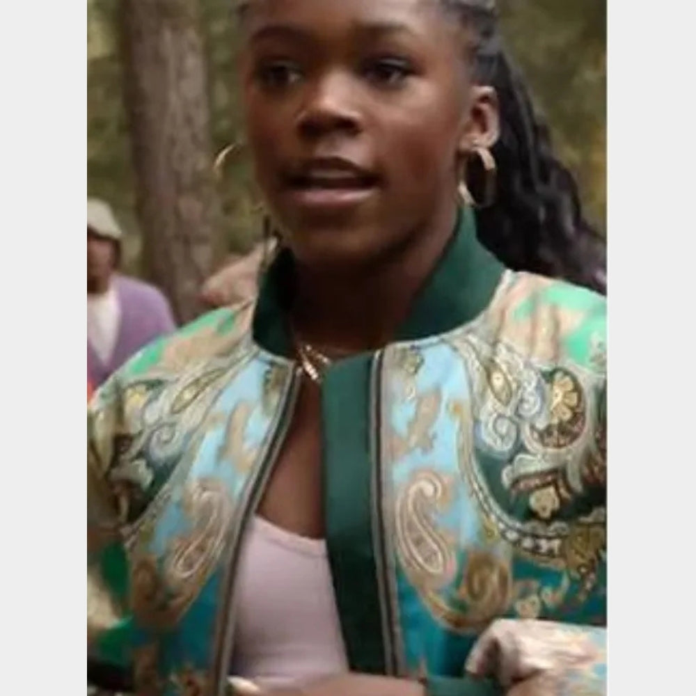 Camp Rock 3 Brooklynn Pitts Paisley Bomber Jacket
