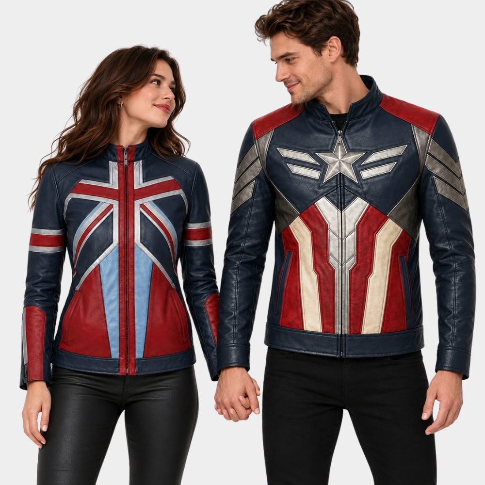 Captain America & C. Carter Couple Costume Jacket