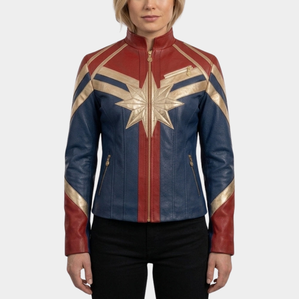 Captain Marvel Carol Danvers Leather Jacket