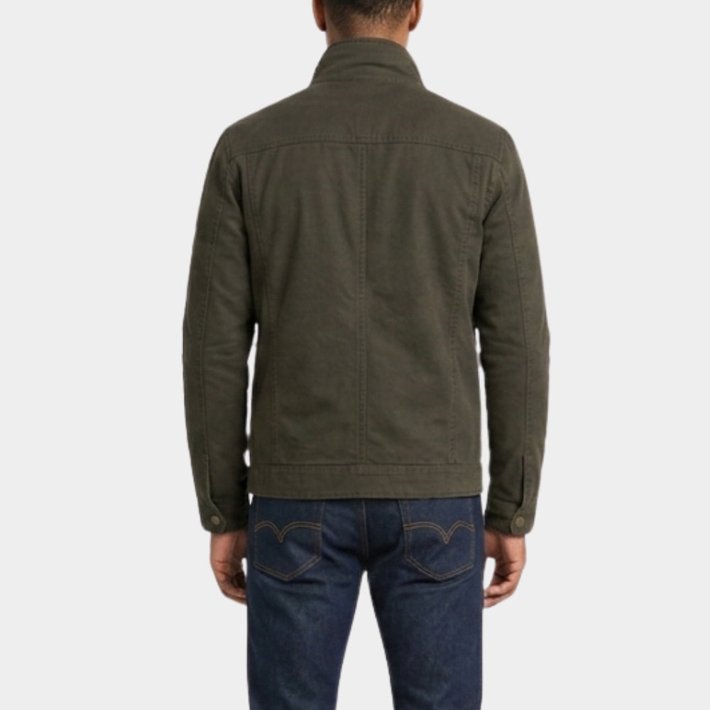 Crew Girl Samuel Braun Green Trucker Jacket