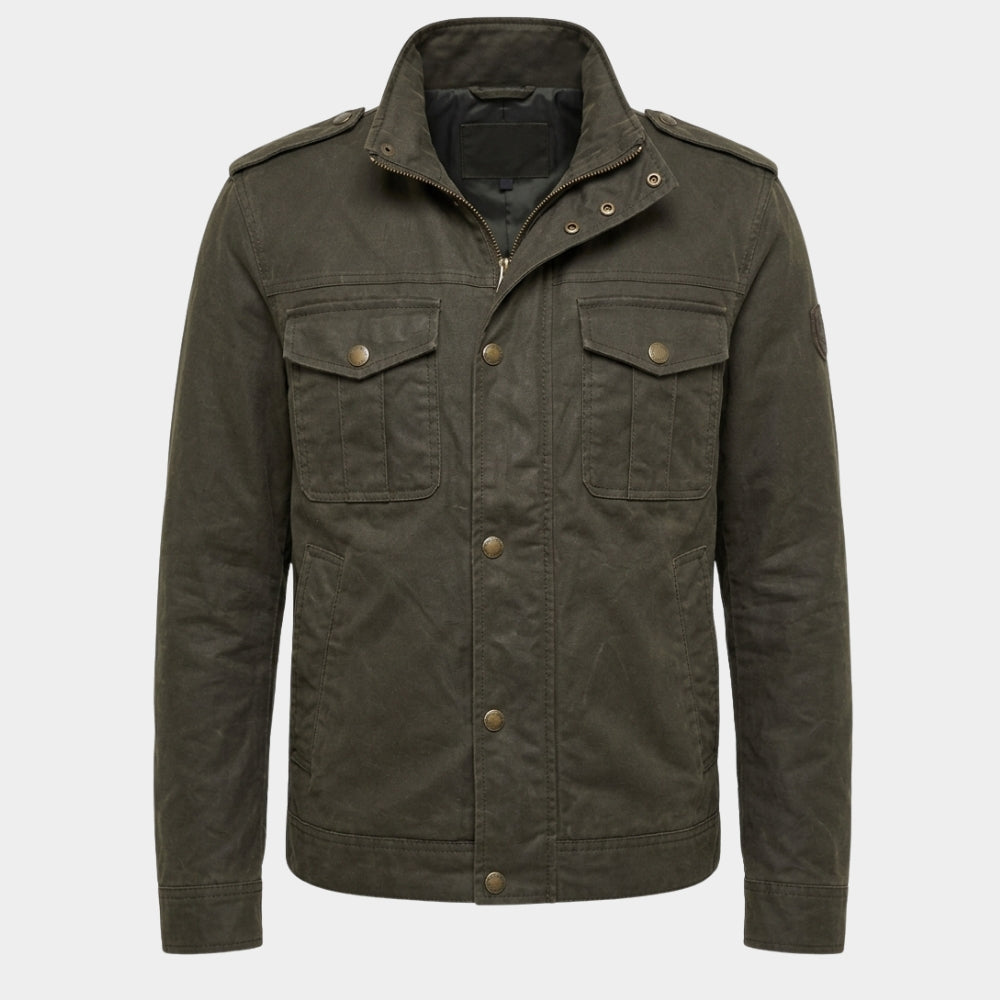 Crew Girl Samuel Braun Green Trucker Jacket