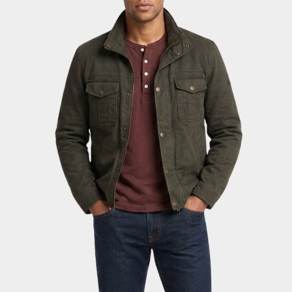 Crew Girl Samuel Braun Green Trucker Jacket