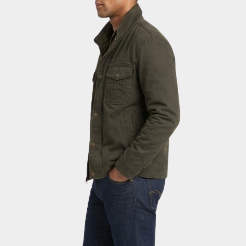 Crew Girl Samuel Braun Green Trucker Jacket
