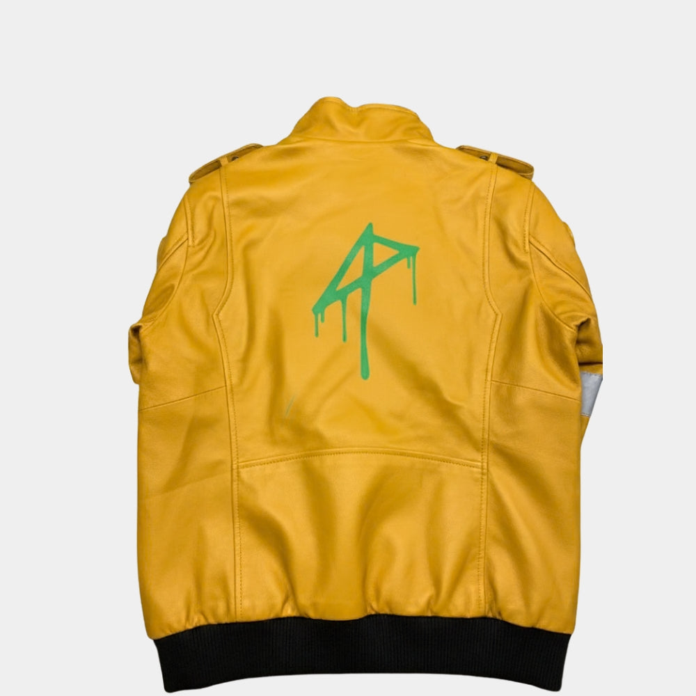 Cyberpunk 2077  David Martinez Leather Jacket - Mannequin Back View