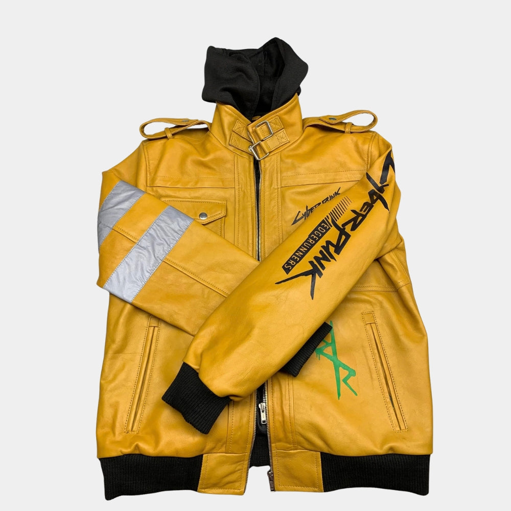Cyberpunk 2077  David Martinez Leather Jacket - Mannequin Front View