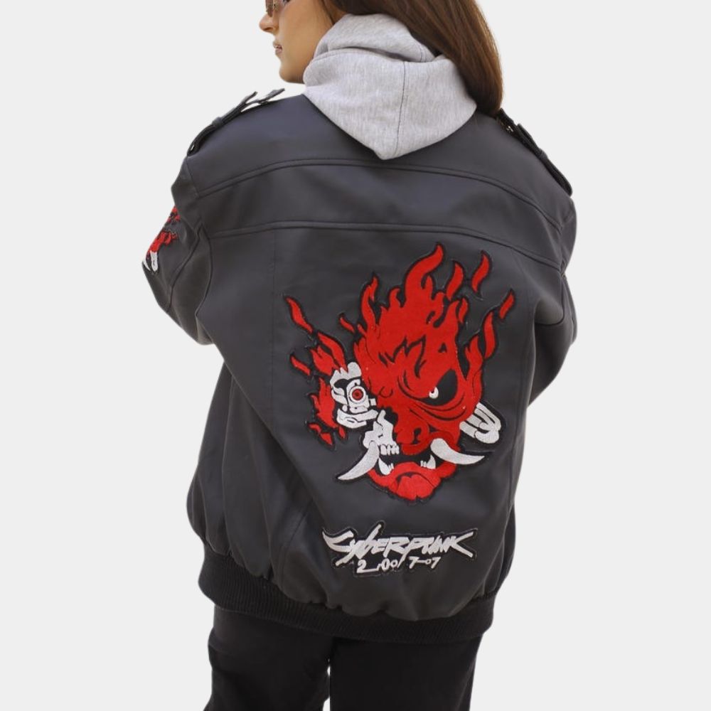Cyberpunk 2077  Johnny Silverhand aka Keanu Reeves Samurai Jacket - Back View