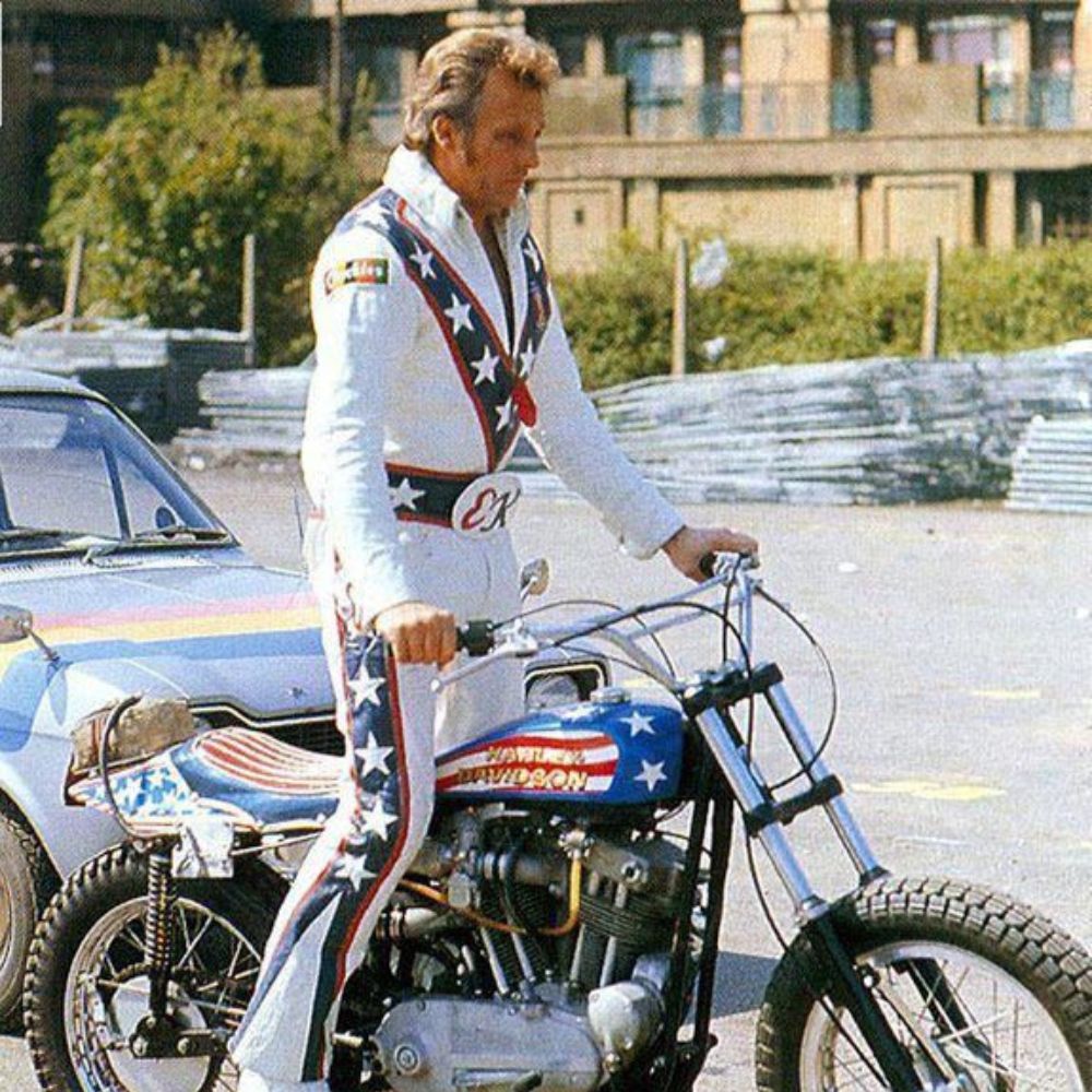 Daredevil  Evel Knievel Jacket - Side Pose View