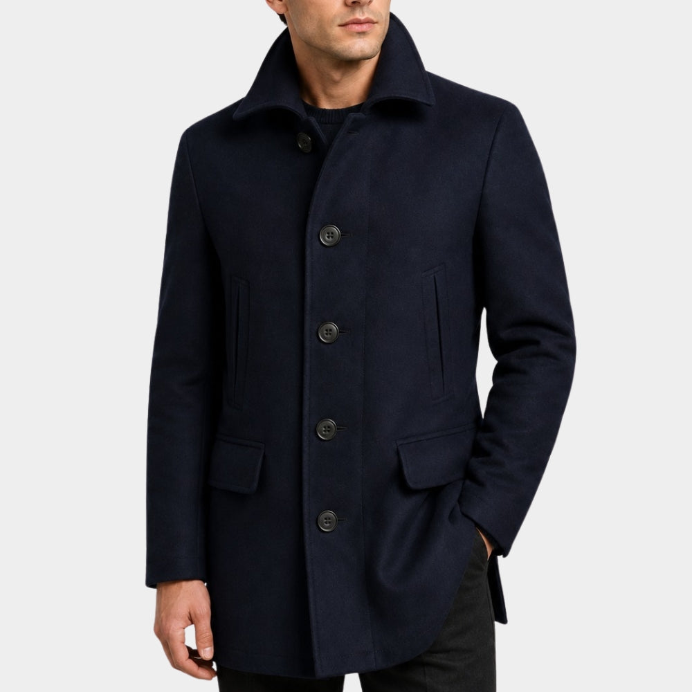 Dark Matter Joel Edgerton Black Wool Coat