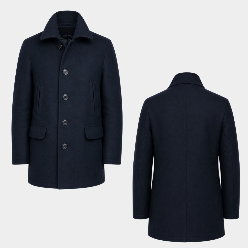 Dark Matter Joel Edgerton Black Wool Coat