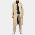 Dead Shot Colin Morgan Cotton Trench Coat - Front View