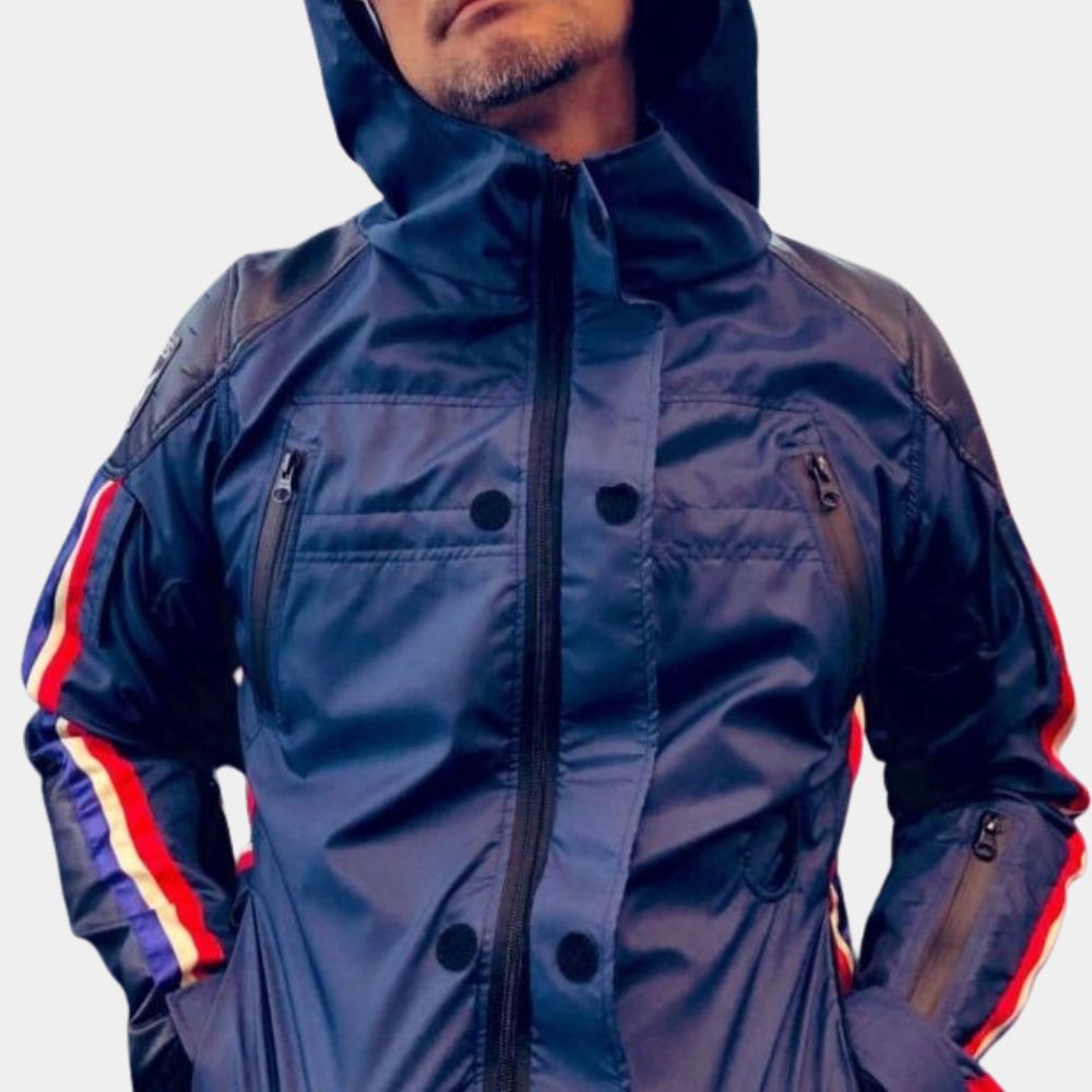 Death Stranding Sam Porter Bridges aka Norman Reedus Blue Jacket - Front Vew