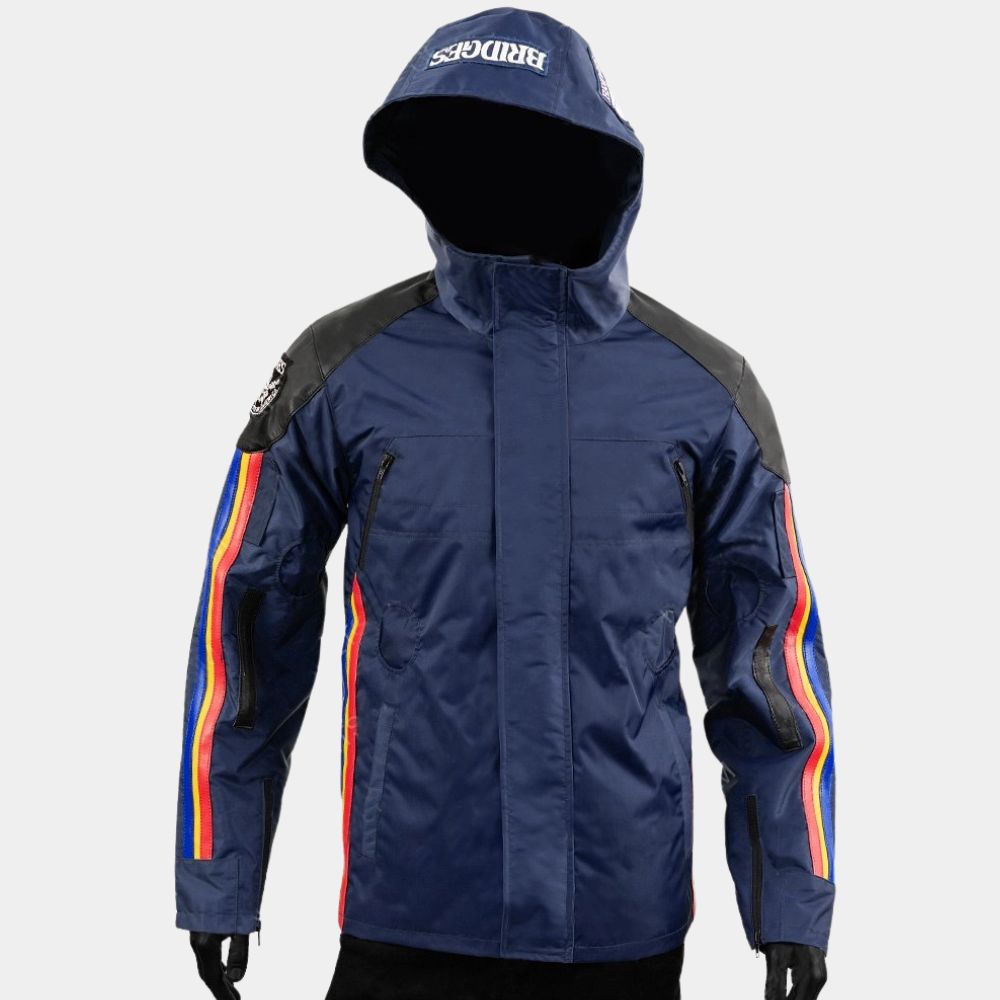 Death Stranding Sam Porter Bridges aka Norman Reedus Blue Jacket - Mannequin Front Vew