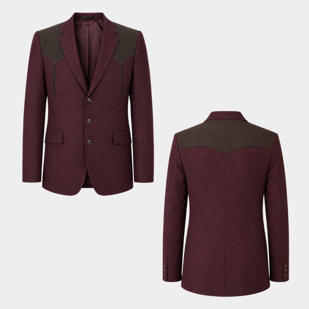 Digger Tom Cruise Maroon Coat