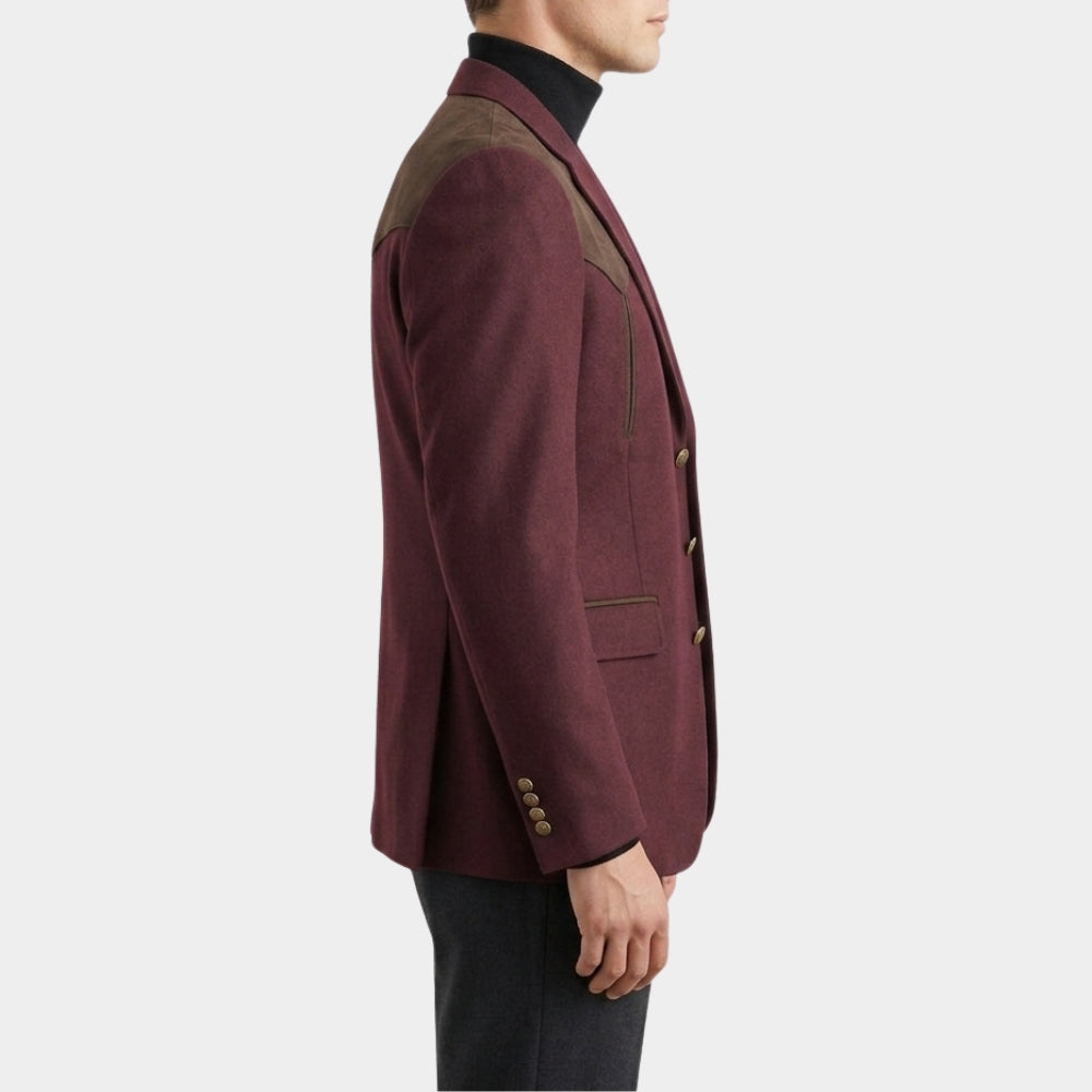 Digger Tom Cruise Maroon Coat