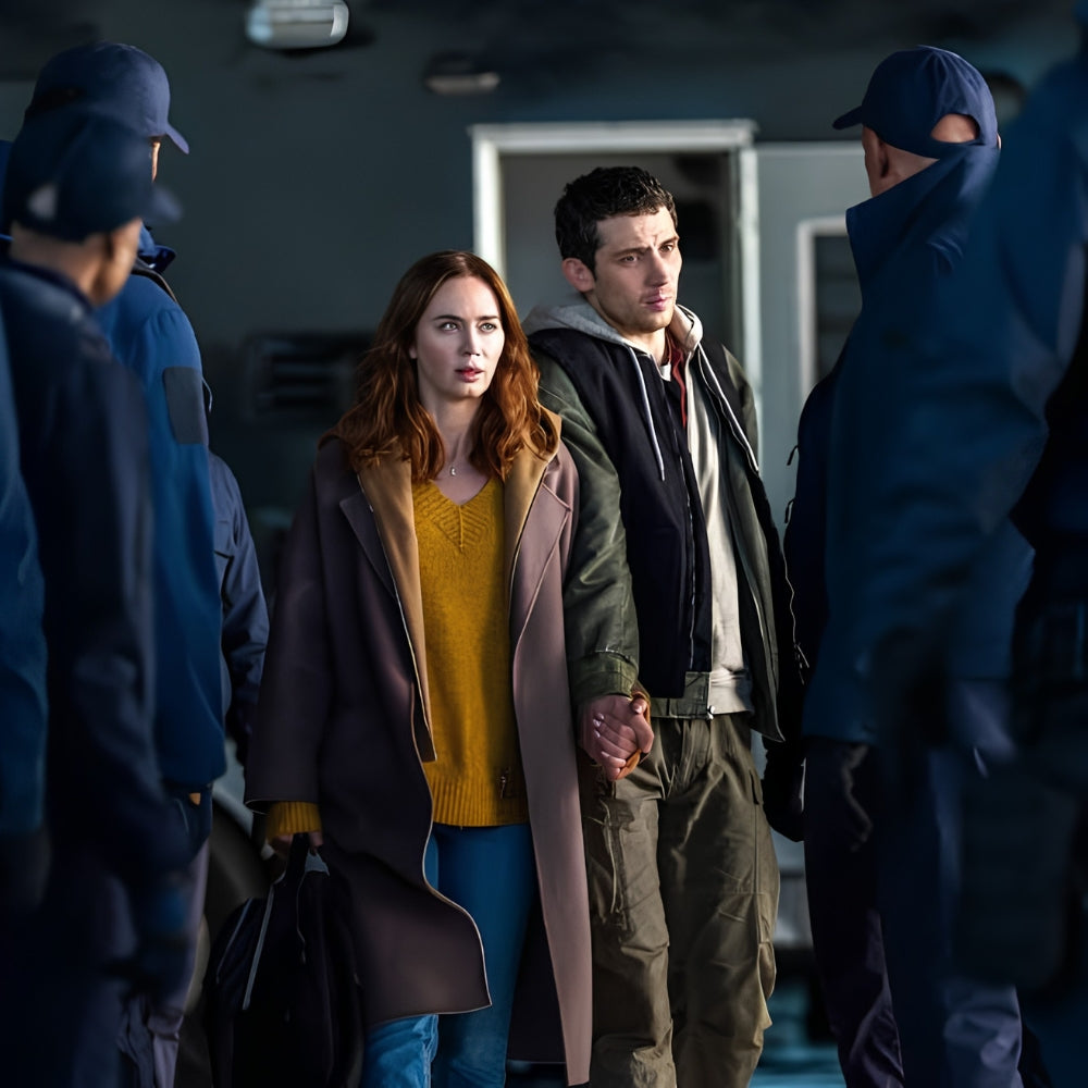 Disclosure Day Emily Blunt Long Coat