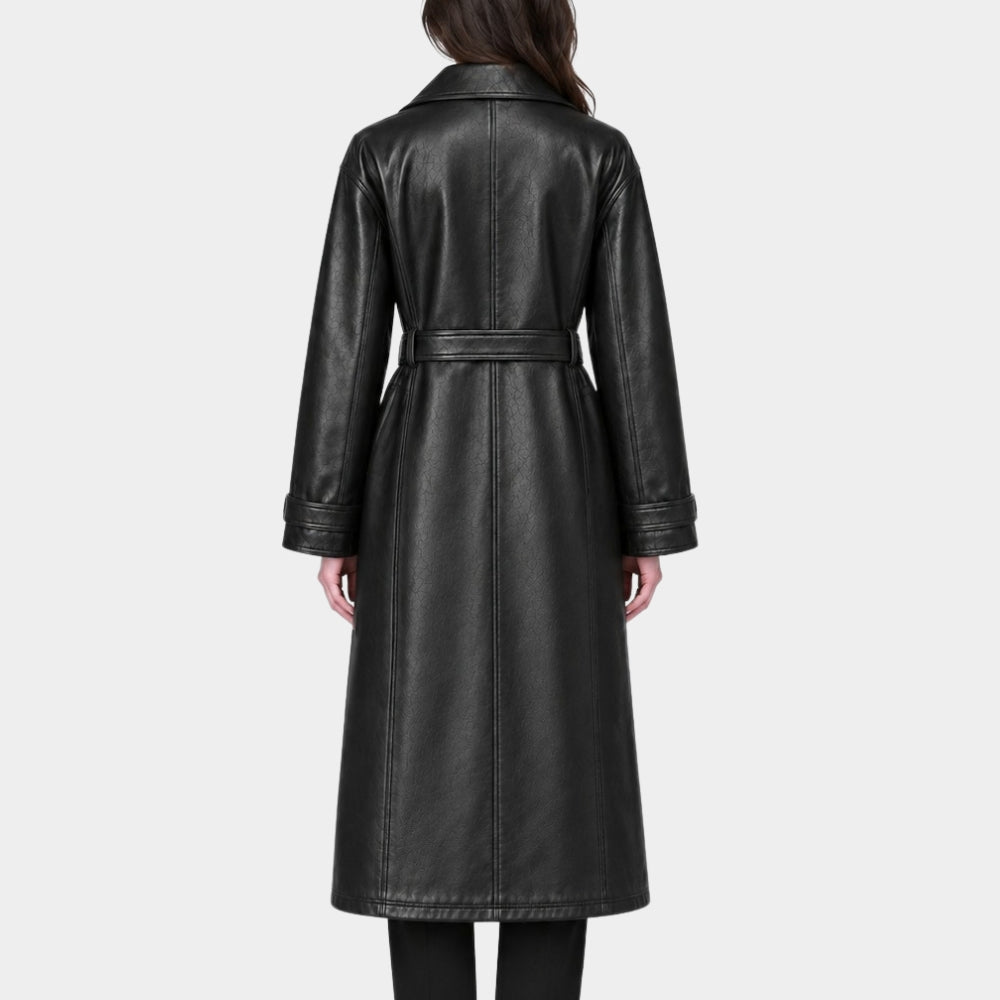 Doctor X Kim Ji-won Black Leather Trench