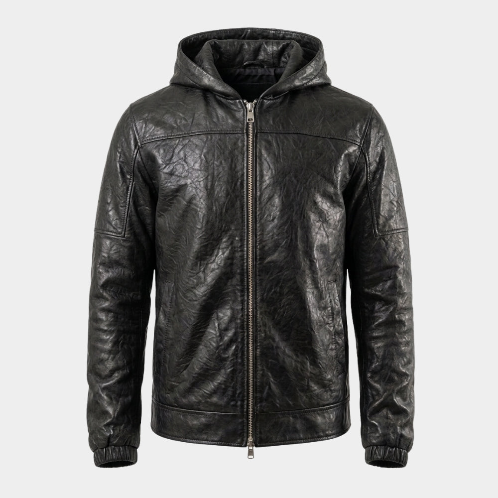 Don’t Move Russ Black Leather Jacket