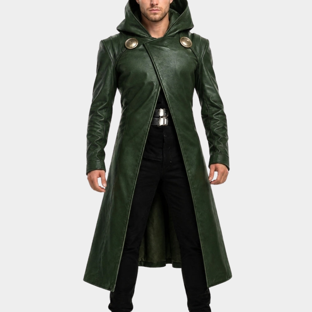 Avengers Doomsday Doctor Doom Green Hooded Coat
