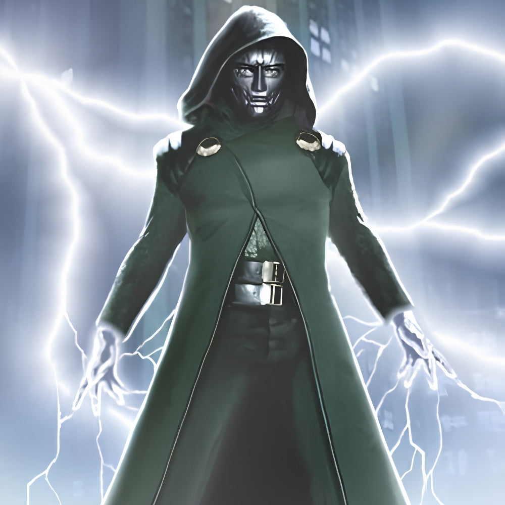 Avengers Doomsday Doctor Doom Green Hooded Coat