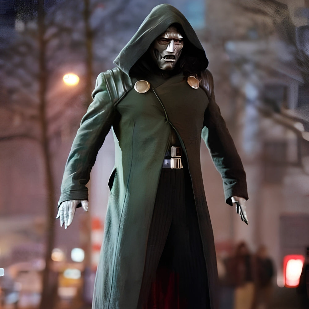 Avengers Doomsday Doctor Doom Green Hooded Coat
