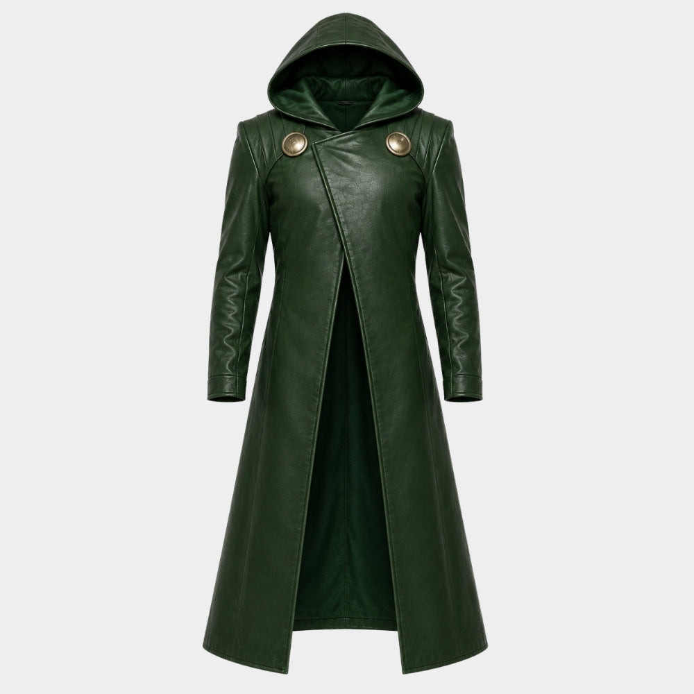 Avengers Doomsday Doctor Doom Green Hooded Coat