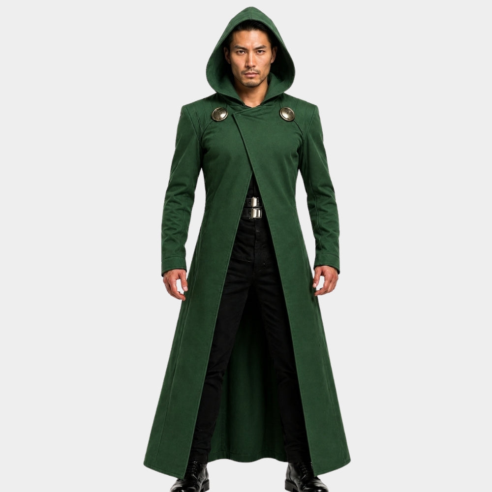 Avengers Doomsday Doctor Doom Green Hooded Coat