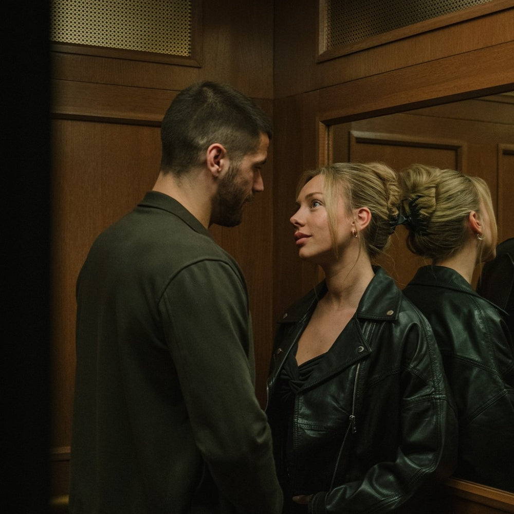 Drawn Together Ester Expósito Black Leather Jacket