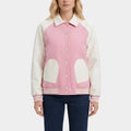 Elle Lexi Minetree Pink Varsity Jacket