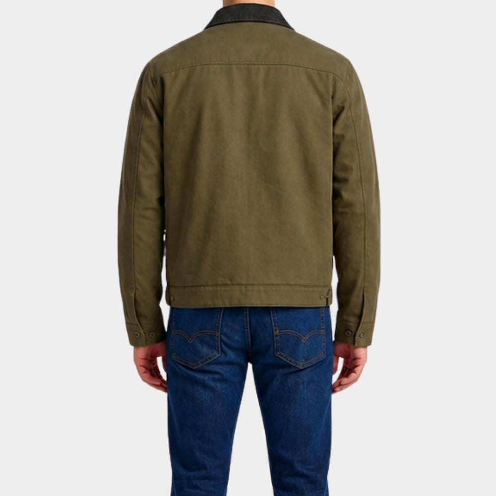 Eternally Yours Ed Weeks Olive Cotton Jacket