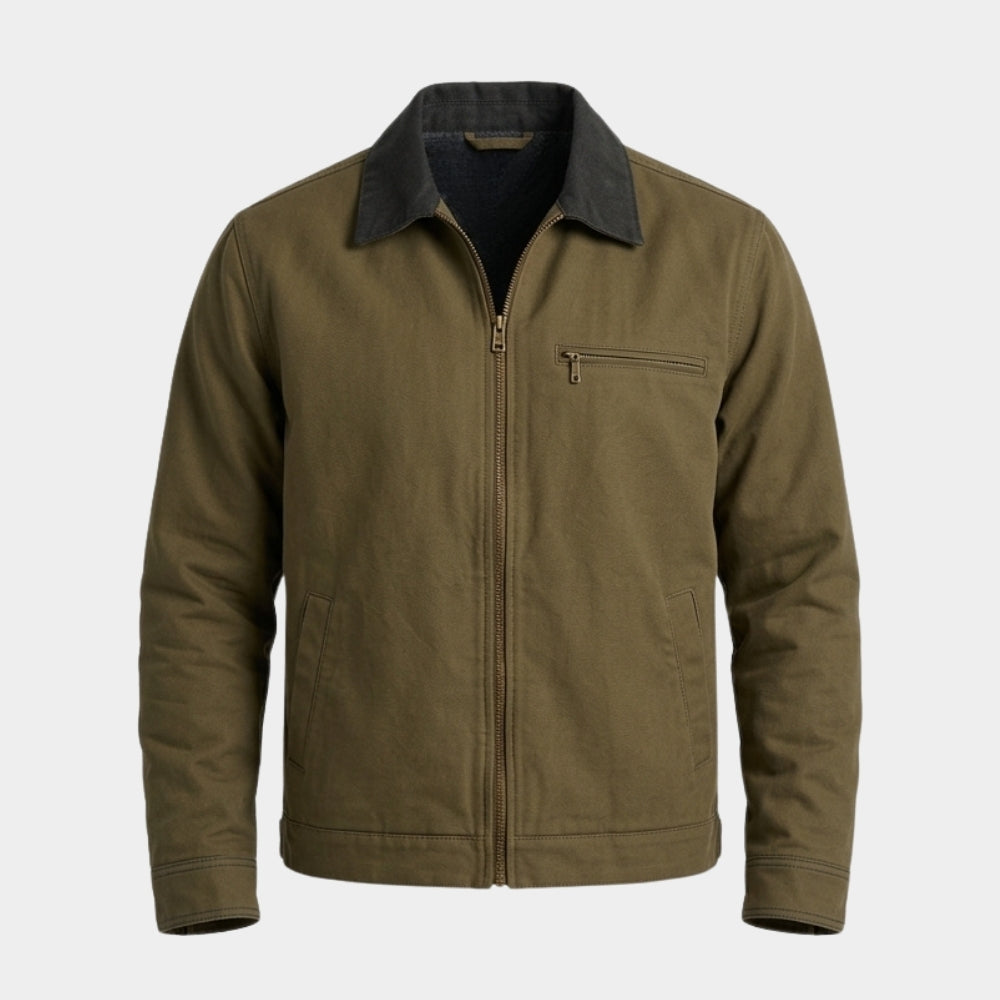Eternally Yours Ed Weeks Olive Cotton Jacket