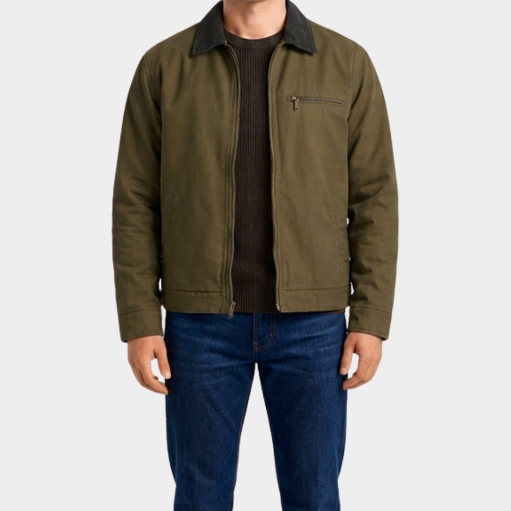 Eternally Yours Ed Weeks Olive Cotton Jacket