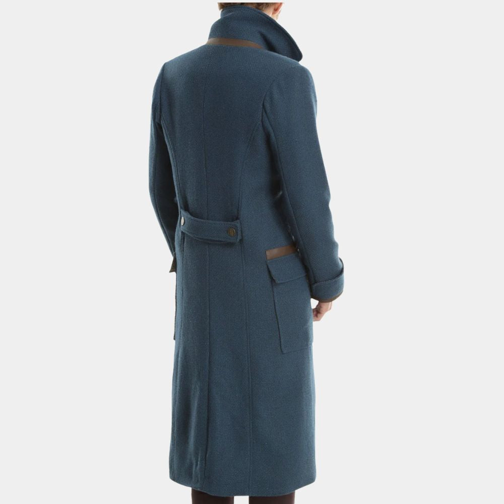 Fantastic Beasts  Newt Scamander aka Eddie Redmayne Teal Coat - Back View