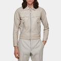 Fast 10 Deckard Shaw Leather Biker Jacket - Front View