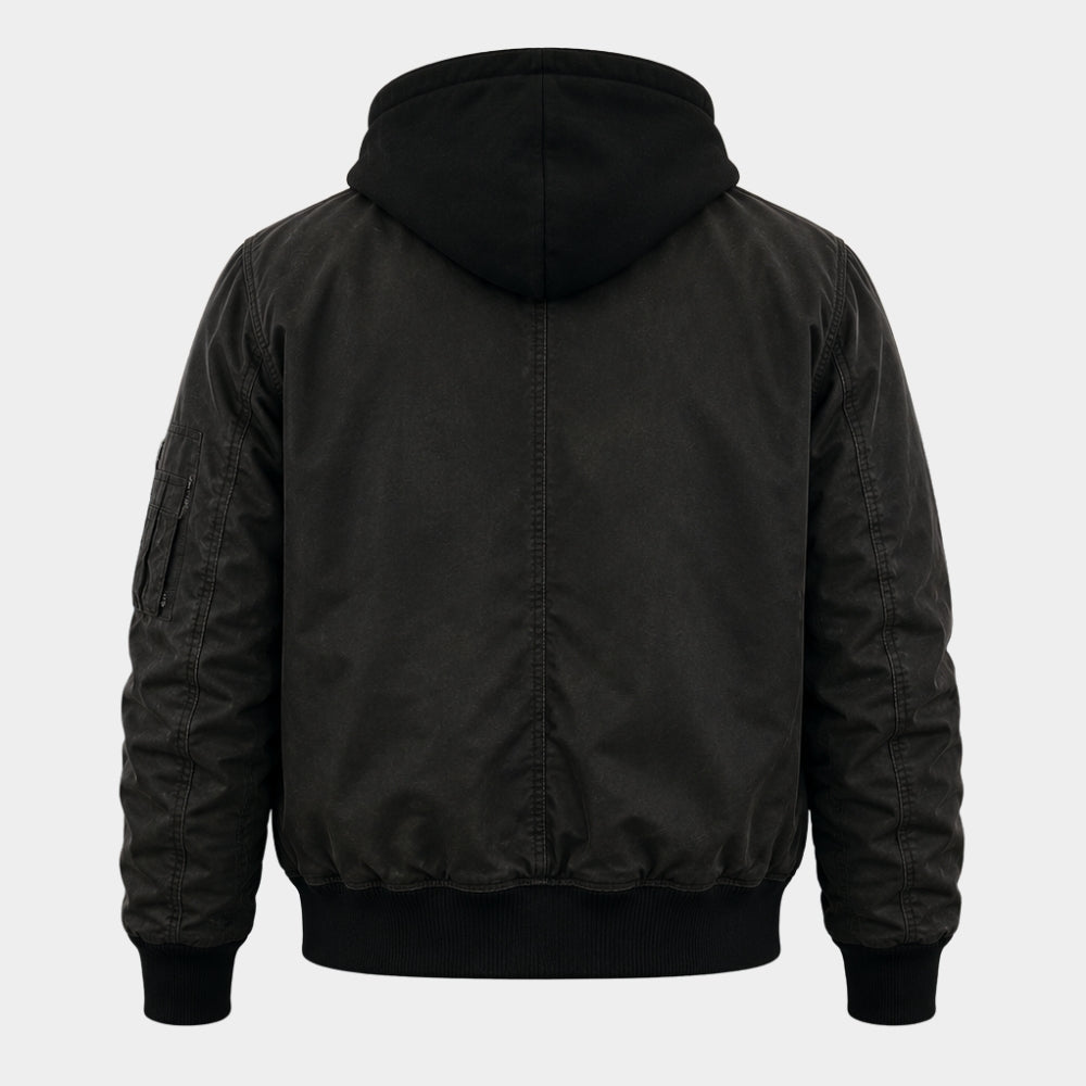 Fightland Howard Charles Black Hooded Jacket