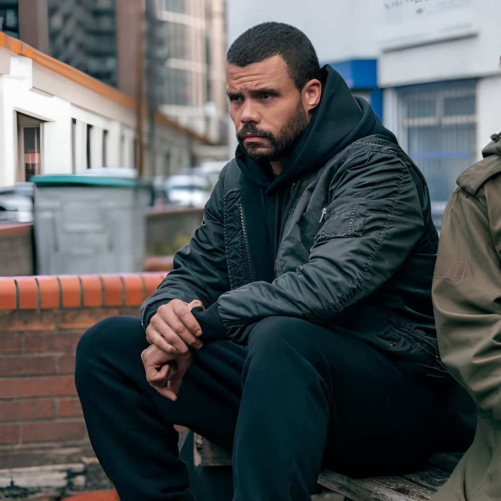 Fightland Howard Charles Black Hooded Jacket