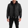 Fightland Howard Charles Black Hooded Jacket