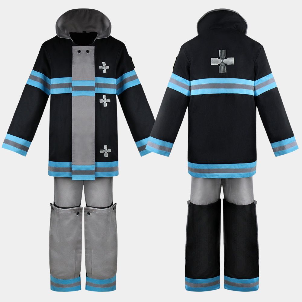 Fire Force  Shinra Kusakabe Cotton Jacket For Men & Women - Mannequin Back View
