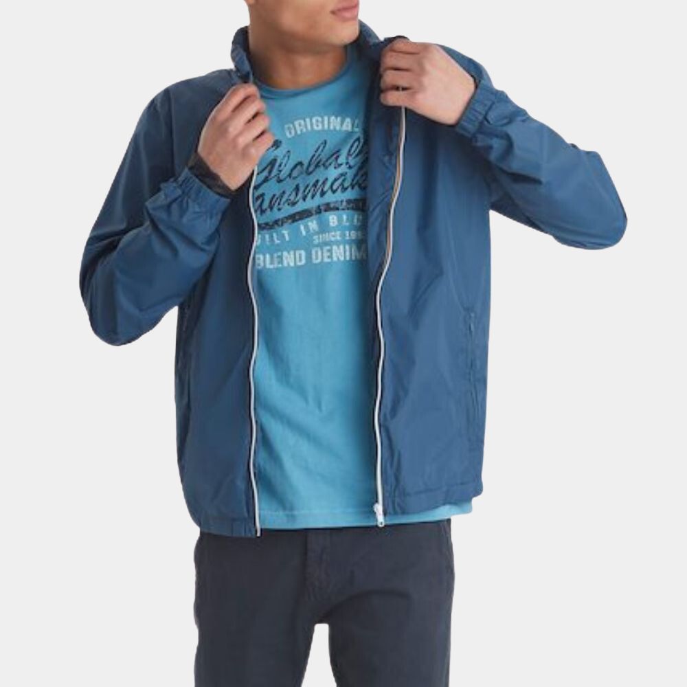 Ford v Ferrari Matt Damon Last Race Blue Jacket - Front Posture View