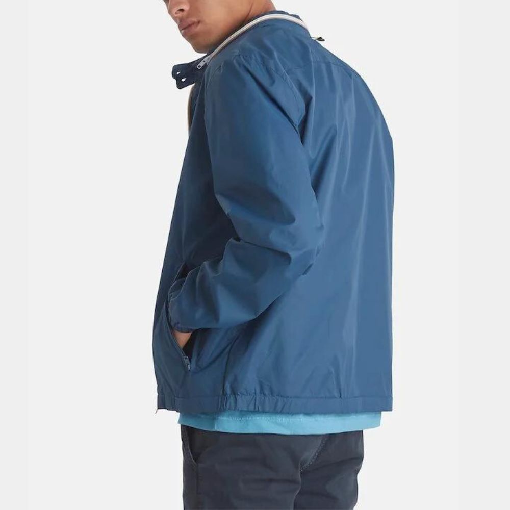 Ford v Ferrari Matt Damon Last Race Blue Jacket - Side View