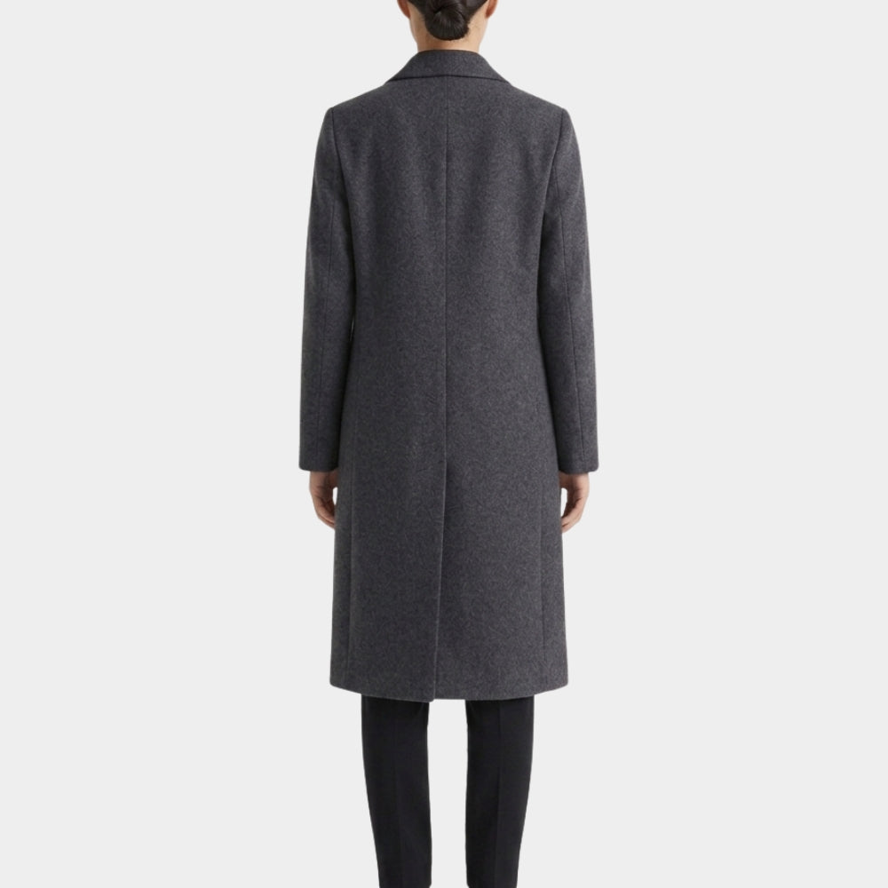 Furious Emmy Rossum Grey Long Coat
