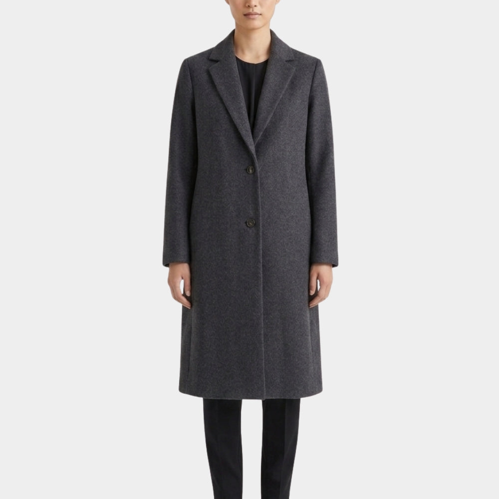 Furious Emmy Rossum Grey Long Coat