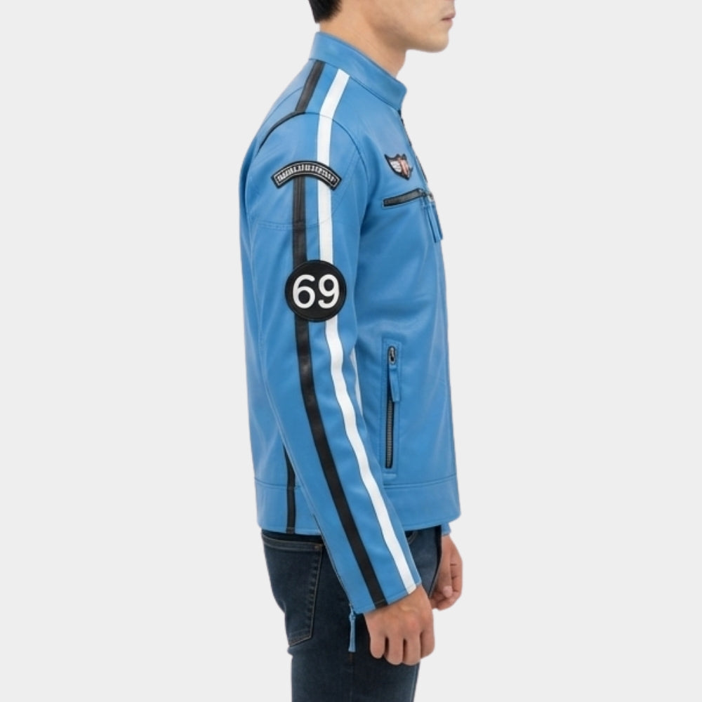 Grandprix Originals Gulf Blue Racing Jacket