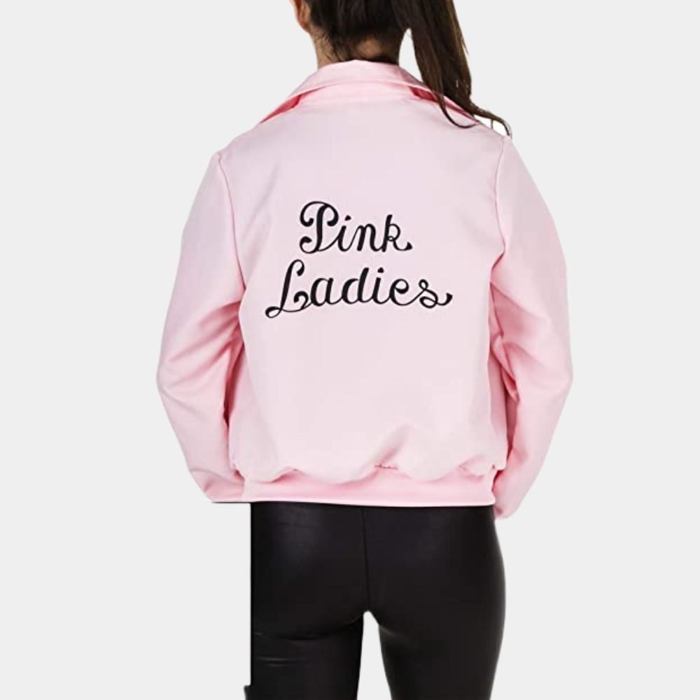 Grease Rise of the Pink Ladies Jacket - Back View