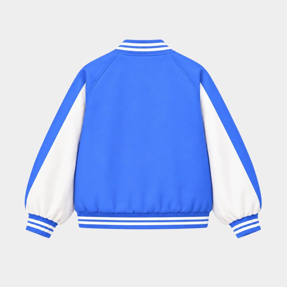 Grotesqqque Elie Blue White Varsity Jacket