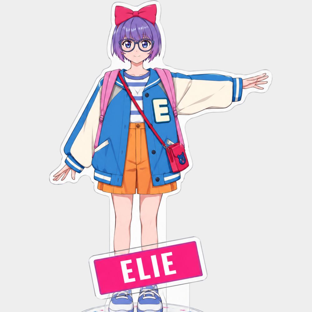 Grotesqqque Elie Blue White Varsity Jacket