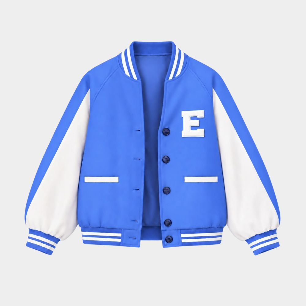 Grotesqqque Elie Blue White Varsity Jacket