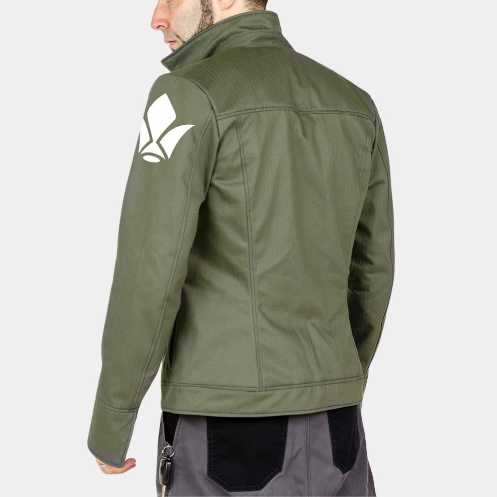 Gundam Iron-Blooded Orphans  Orga Itsuka Green aka Tekkadan Green Costume Jacket - Back View