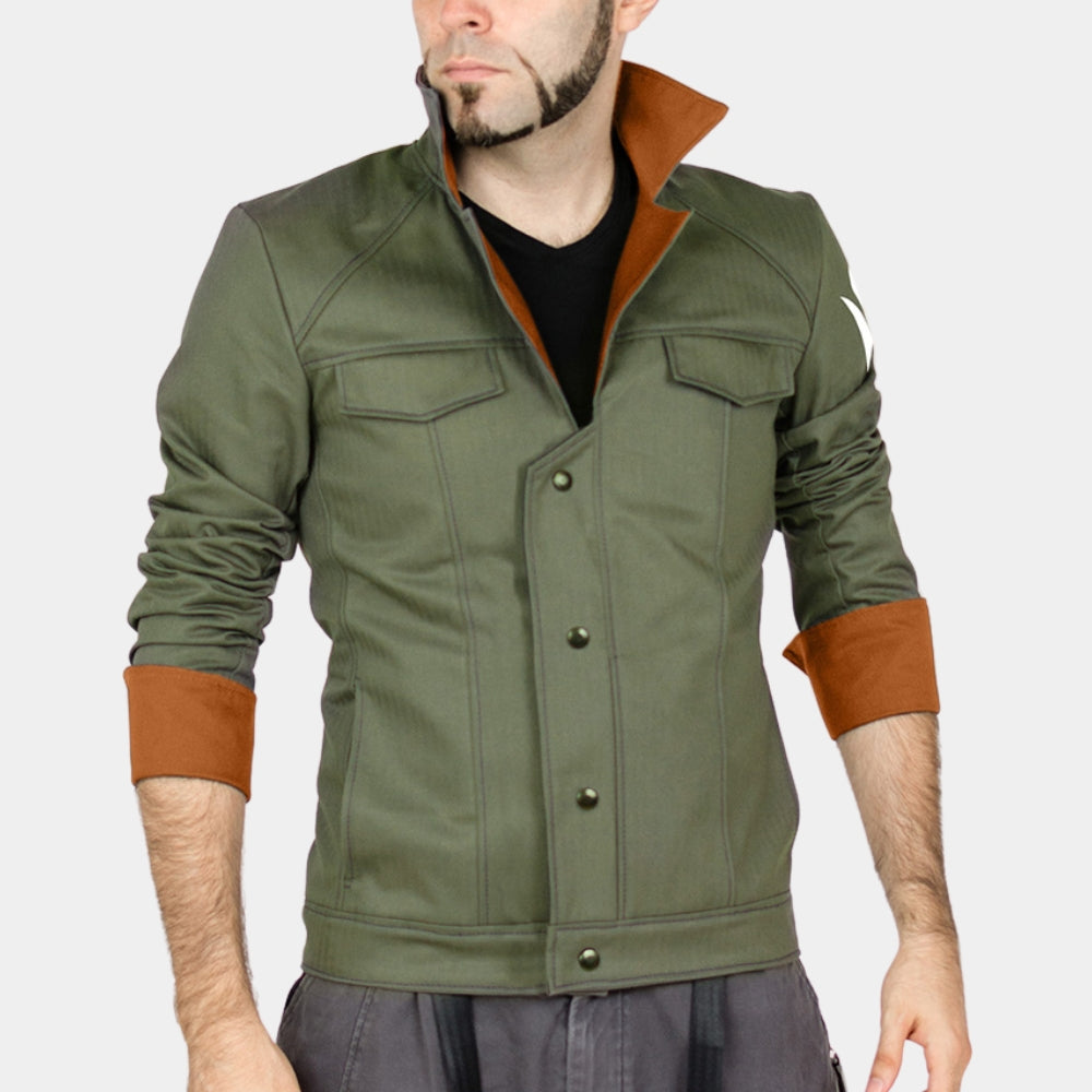 Gundam Iron-Blooded Orphans  Orga Itsuka Green aka Tekkadan Green Costume Jacket - Front View